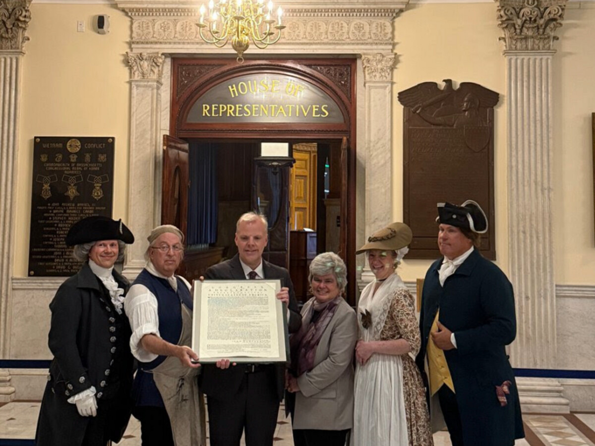 Hand-Printed Copies of the Declaration of Independence Being Delivered Across Massachusetts