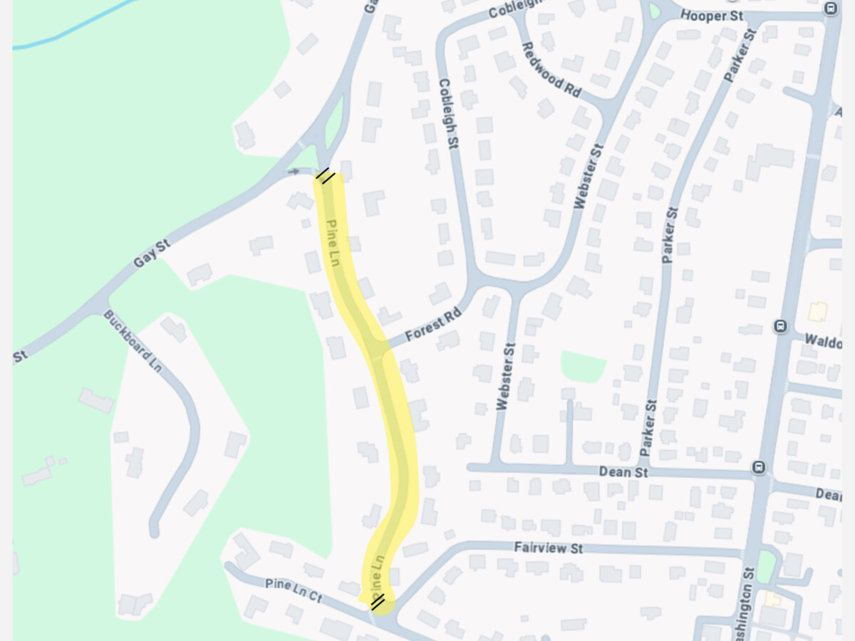 Water Main Break on Pine Lane, Road Closed to Vehicle Traffic