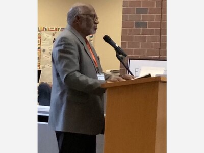 Poet Charles Coe Brings His Poems and Lessons on Practicing the Art of Poetry to Westwood High School Students, in a Kickoff Event for Black History Month