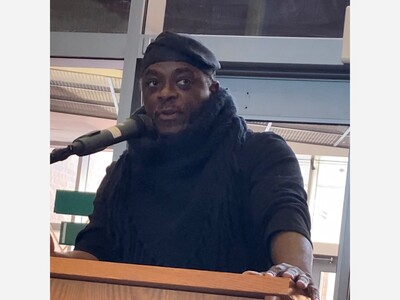 Inaugural Mass. State Poet Laureate Regie Gibson Inspires and Enthralls Westwood High Community  at Black History Month Event