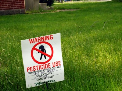 PESTICIDE TREATMENT on fields through Labor Day Weekend