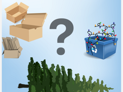 What to Do with Your Holiday Cardboard, Trees for Pickup, and Unwanted String Lights in Westwood
