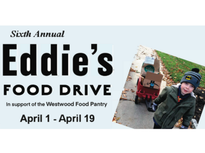 Collection for Eddie's Food Drive to Begin on April 1st