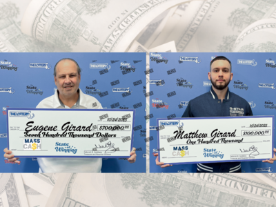 Father and Son Norwood Residents Share in $800,000 Combined Prize as Winners of Mass State Lottery's Mass Cash Drawing
