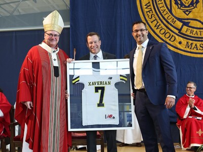 Archbishop of Boston visits Xaverian Brothers High School