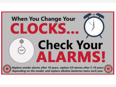 Daylight Saving Time Ends Sunday, November 2nd at 2 A.M.