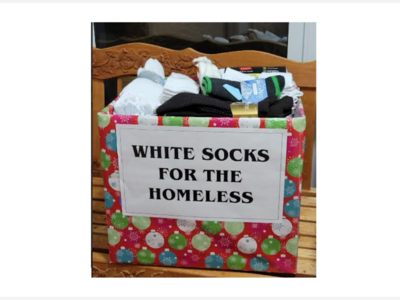 First Baptist Church of Westwood Announces Sock Collection for Homeless