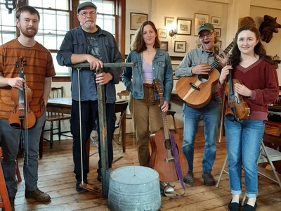 String Band, "The Moonbellies," Brings Guitars, Fiddles, Washtub Bass, Ukulele, Accordion, and Banjo to Saturday Performance