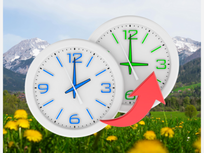 Daylight Saving Time Begins Sunday, March 8th at 2:00 AM