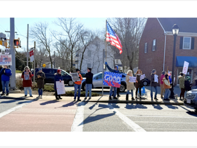 Hundreds Gather in Westwood as Part of Nationwide No Kings Demonstrations