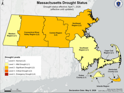 Watering Restrictions to Take Effect Monday, May 18 as Mild Drought Conditions Declared