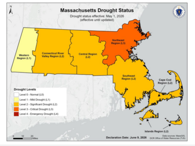 Nonessential Outdoor Water Uses Banned in Westwood and Dedham, Effective Wednesday, June 17