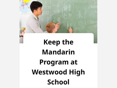 WHS CANCELS CHINESE PROGRAM (petition below)(opinion)