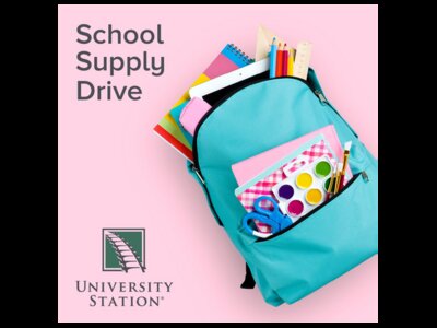 University Station Hosts School Supply Drive Benefitting School on Wheels of Massachusetts
