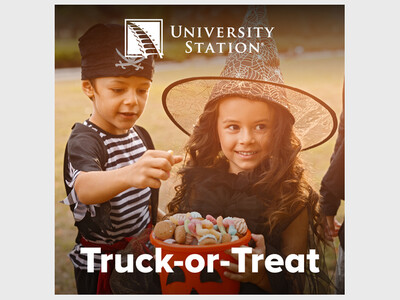 University Station Hosts Truck-or-Treat Halloween Party