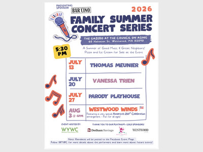 W.Y.W.C. Family Summer Concert Series begins Mon, Jul 13 2026 @ 5:30PM!
