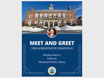 Meet & Greet Town Administrator Connor Read - Rescheduled from 2/23