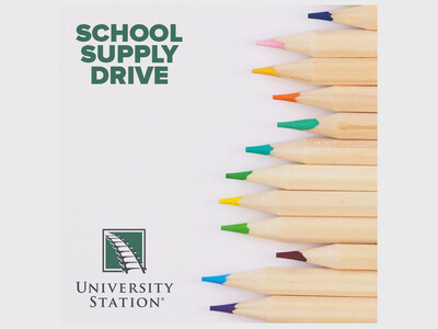 University Station Hosts School Supply Drive for School on Wheels of Massachusetts